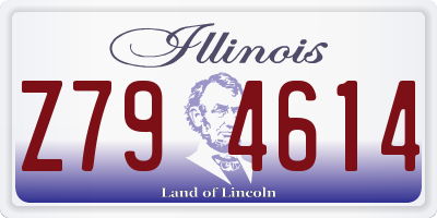 IL license plate Z794614