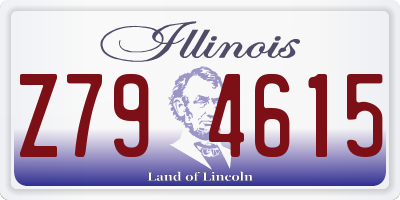 IL license plate Z794615