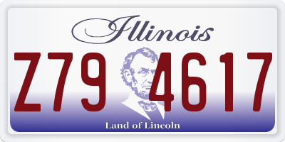 IL license plate Z794617
