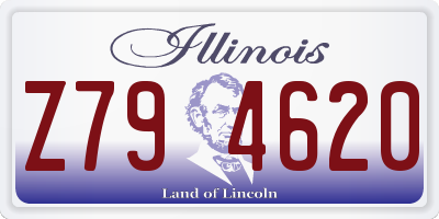 IL license plate Z794620