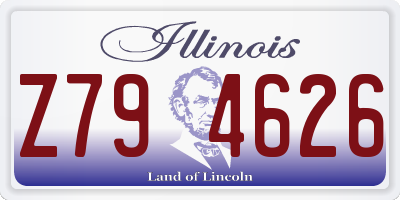 IL license plate Z794626