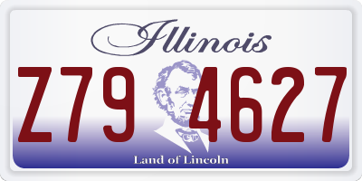 IL license plate Z794627