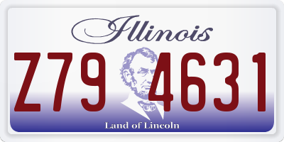 IL license plate Z794631