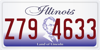 IL license plate Z794633