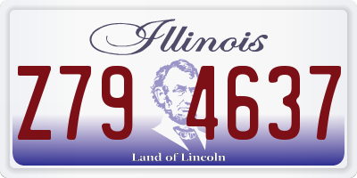 IL license plate Z794637