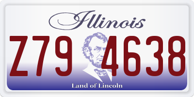 IL license plate Z794638