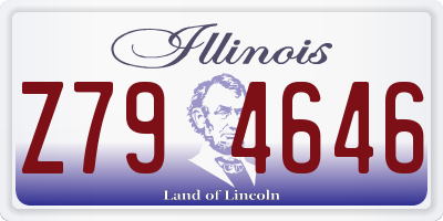 IL license plate Z794646