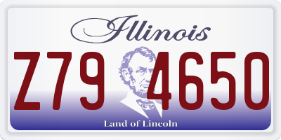 IL license plate Z794650