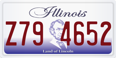 IL license plate Z794652
