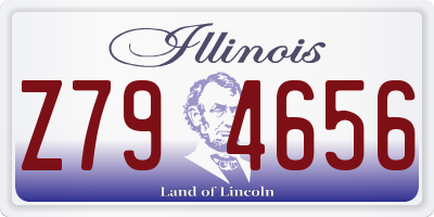IL license plate Z794656