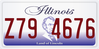 IL license plate Z794676