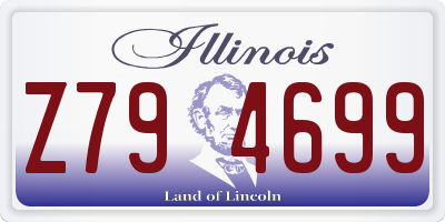 IL license plate Z794699