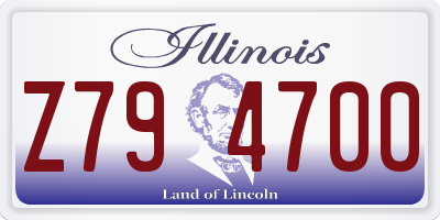 IL license plate Z794700