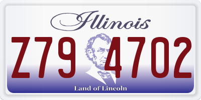 IL license plate Z794702