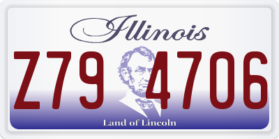 IL license plate Z794706