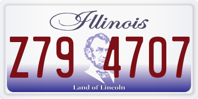 IL license plate Z794707