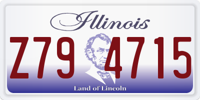 IL license plate Z794715
