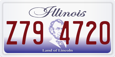 IL license plate Z794720