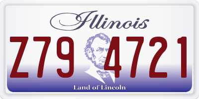 IL license plate Z794721