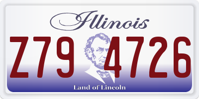 IL license plate Z794726
