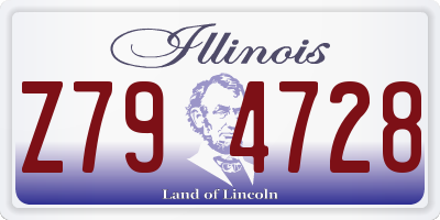 IL license plate Z794728