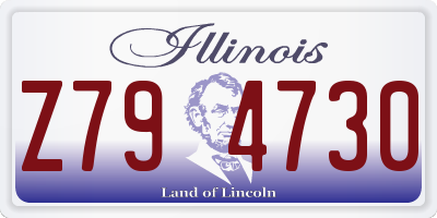 IL license plate Z794730