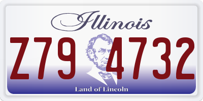 IL license plate Z794732