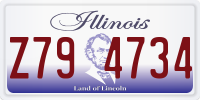 IL license plate Z794734