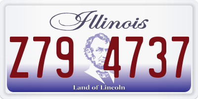 IL license plate Z794737