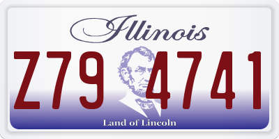 IL license plate Z794741