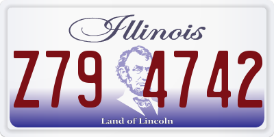 IL license plate Z794742
