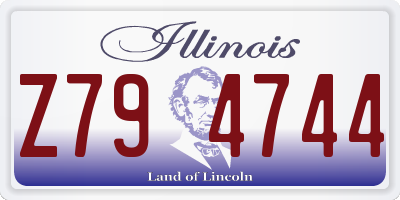 IL license plate Z794744