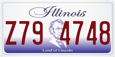 IL license plate Z794748