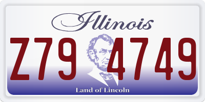 IL license plate Z794749