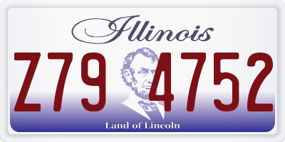 IL license plate Z794752