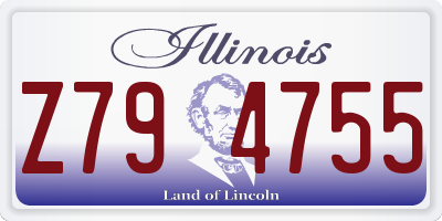 IL license plate Z794755
