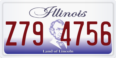 IL license plate Z794756