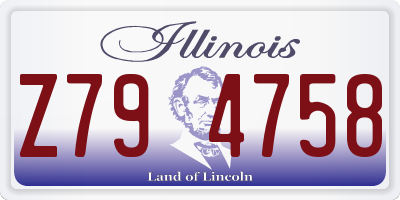 IL license plate Z794758