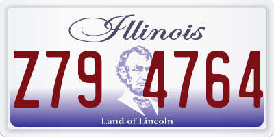 IL license plate Z794764