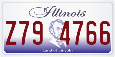 IL license plate Z794766