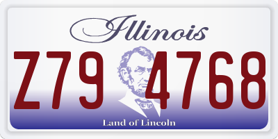 IL license plate Z794768
