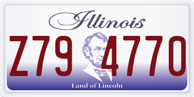 IL license plate Z794770