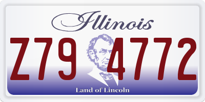 IL license plate Z794772