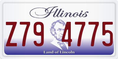 IL license plate Z794775