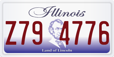 IL license plate Z794776