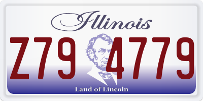 IL license plate Z794779