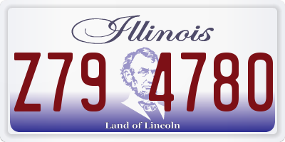 IL license plate Z794780