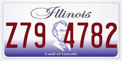 IL license plate Z794782
