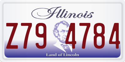 IL license plate Z794784