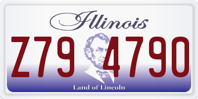 IL license plate Z794790